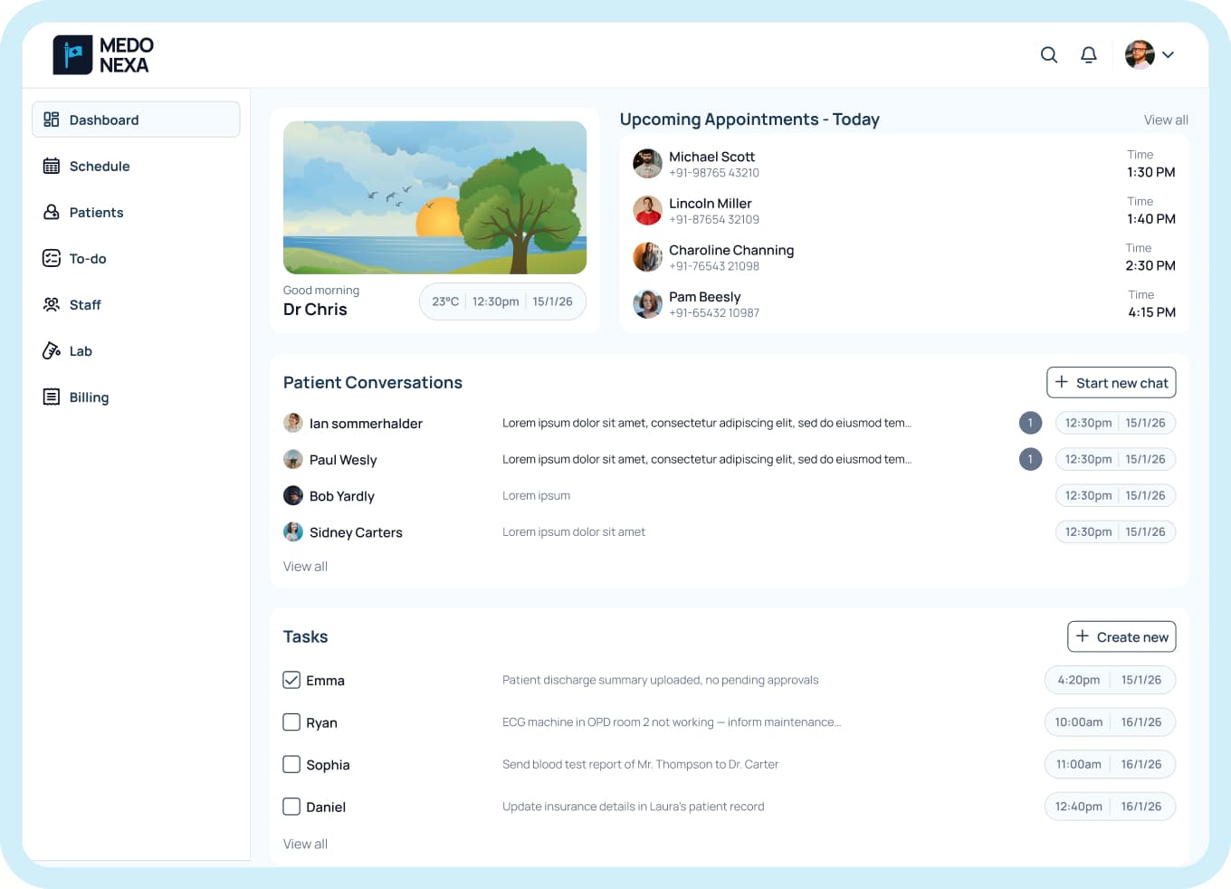 Medonexa Admin Dashboard