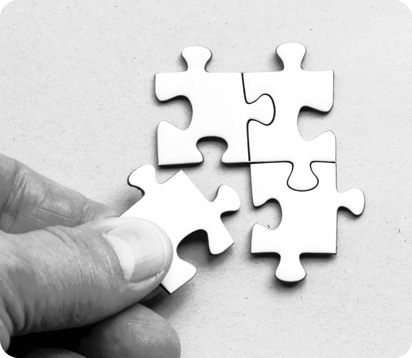 Solution puzzle pieces
