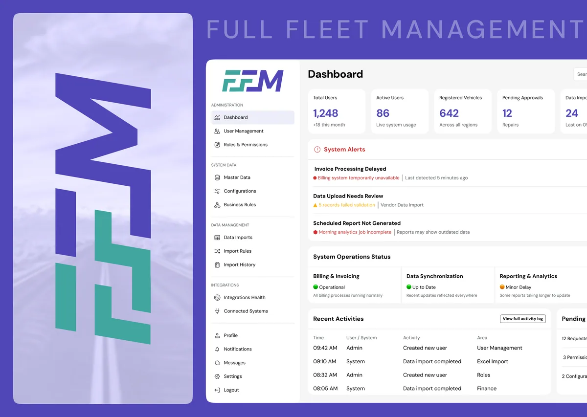 Full Fleet Management (FFM) — Enterprise Fleet Operations Platform