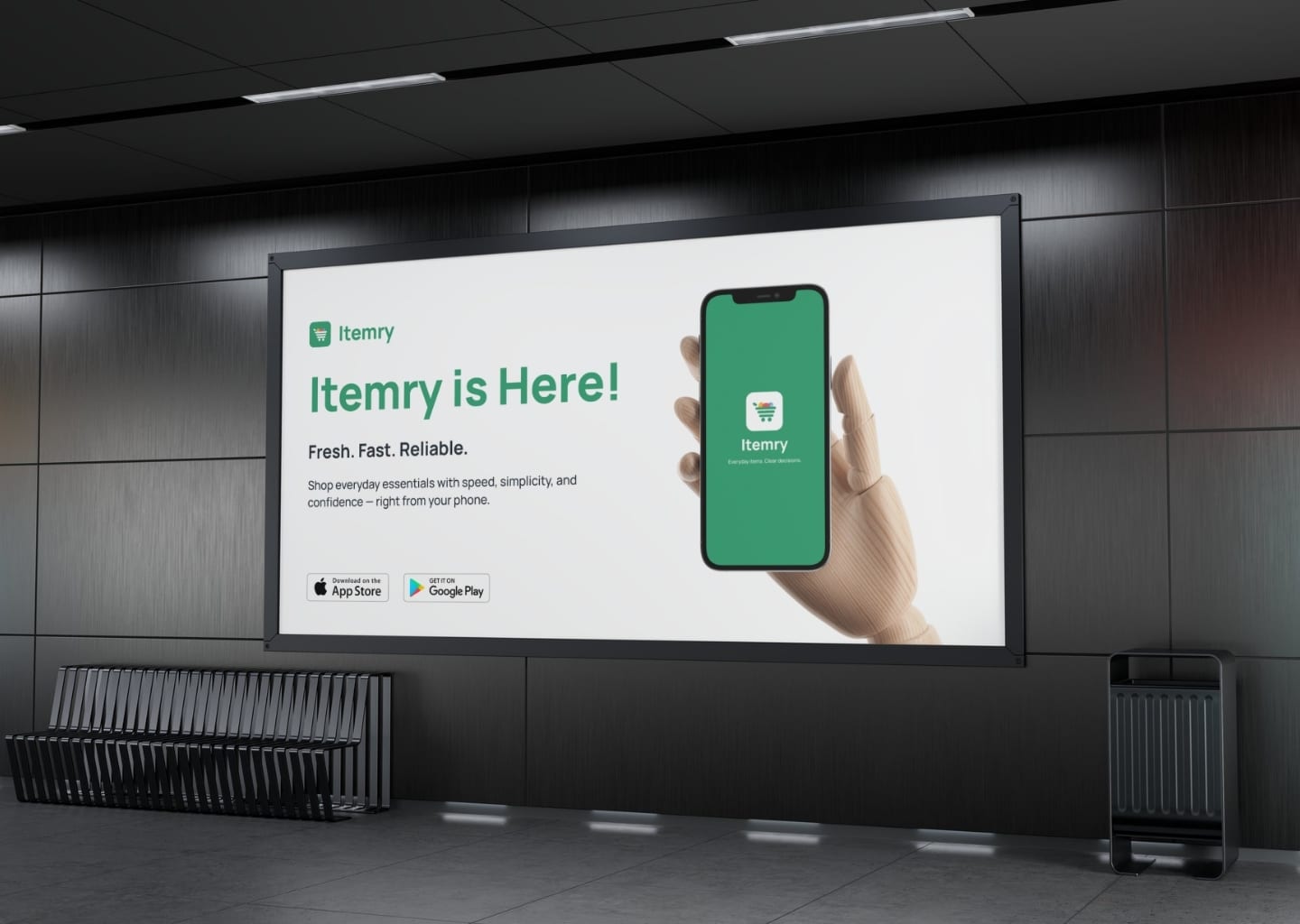 Itemry billboard advertisement