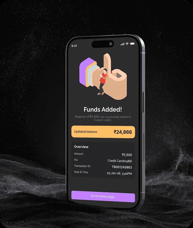 Trustezy thank you screen